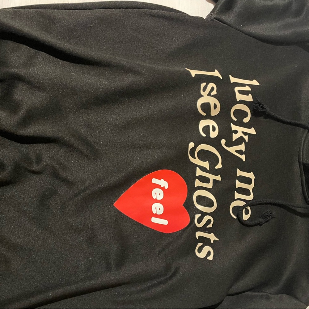 Amazon, lucky me I see ghosts hoodie